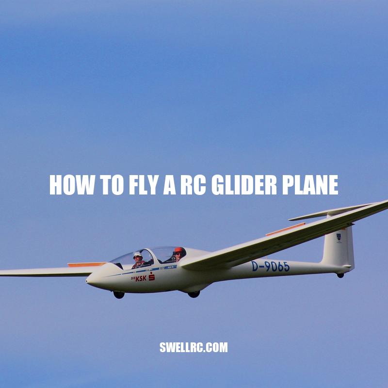 How to Fly an RC Glider Plane: Tips for Beginners.