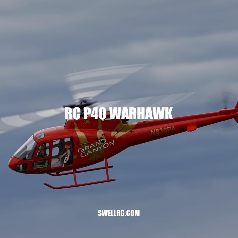 Discover the Excitement of the RC P40 Warhawk: A Versatile Remote-Controlled Aircraft