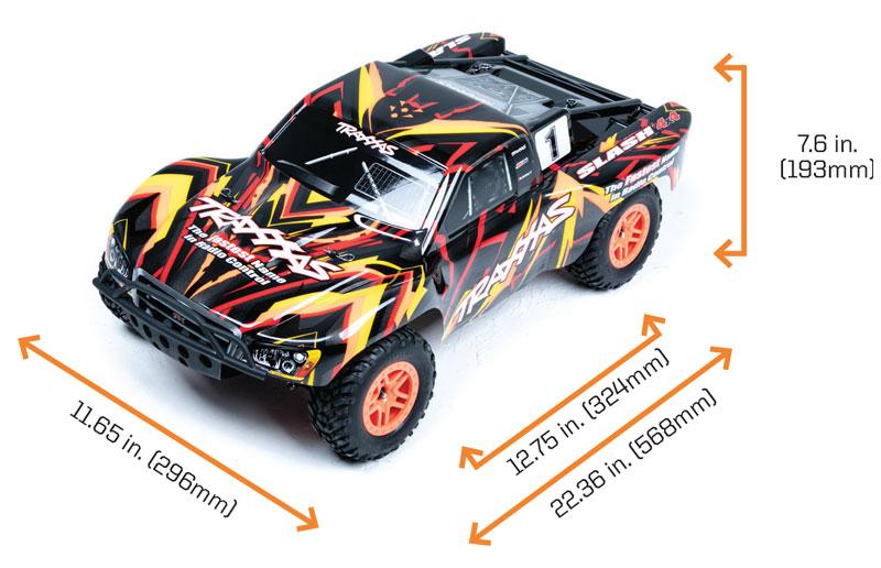 Traxxas Slash 4X4 1/10: Customize your RC truck with the Traxxas Slash 4x4.