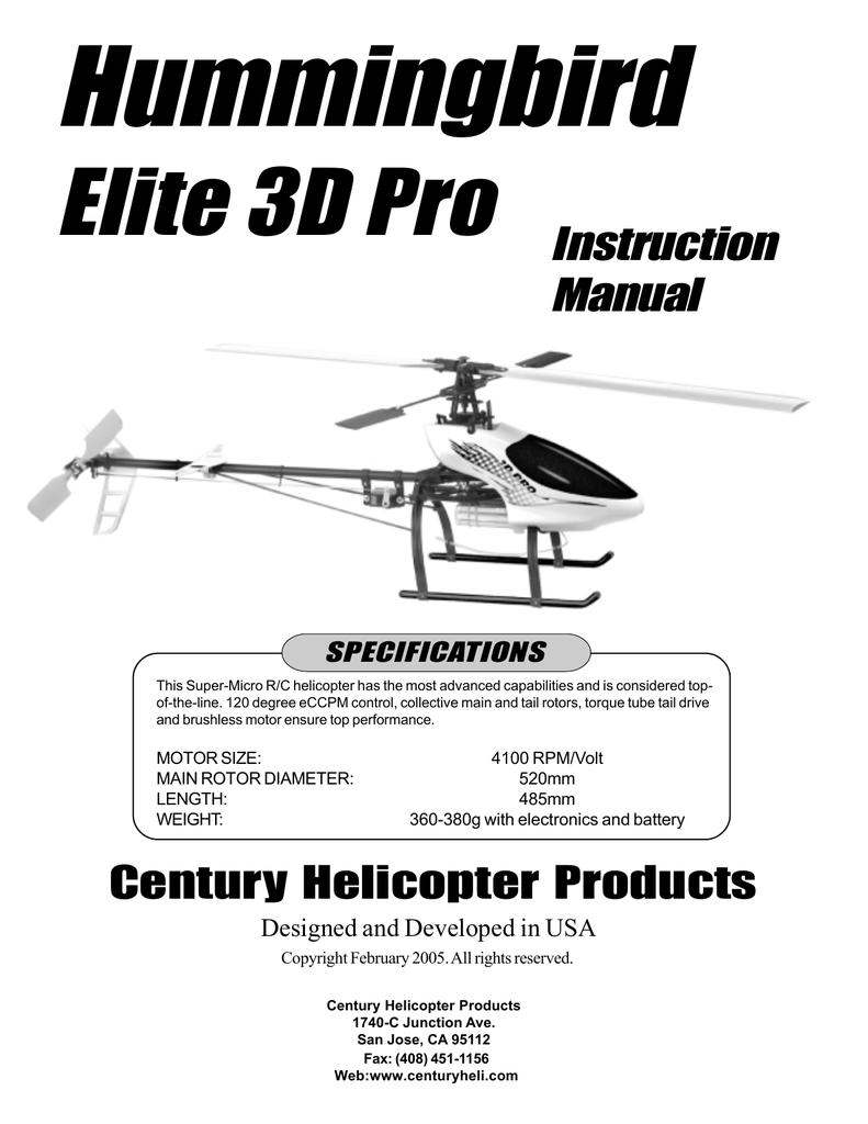 Hummingbird Rc Helicopter: In-Depth Breakdown of Hummingbird RC Helicopter Parts.