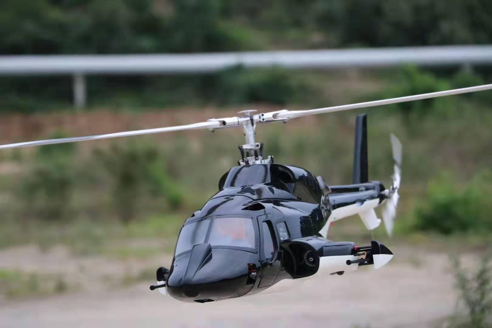 Airwolf Black Bell 222 Electric: Stable and Easy to Control: The Airwolf Black Bell 222 Electric Helicopter