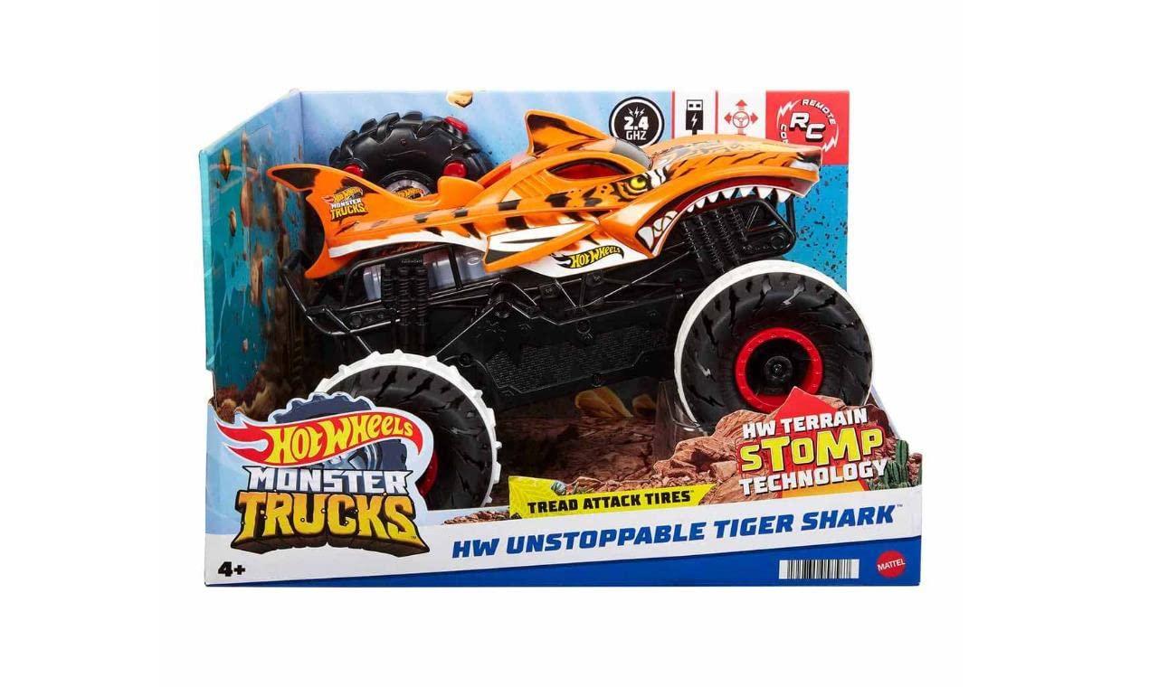 Hot Wheels Monster Trucks Toys Tiger Shark Rc Car: Tiger Shark RC Car: The Ultimate Toy for Young Car Enthusiasts