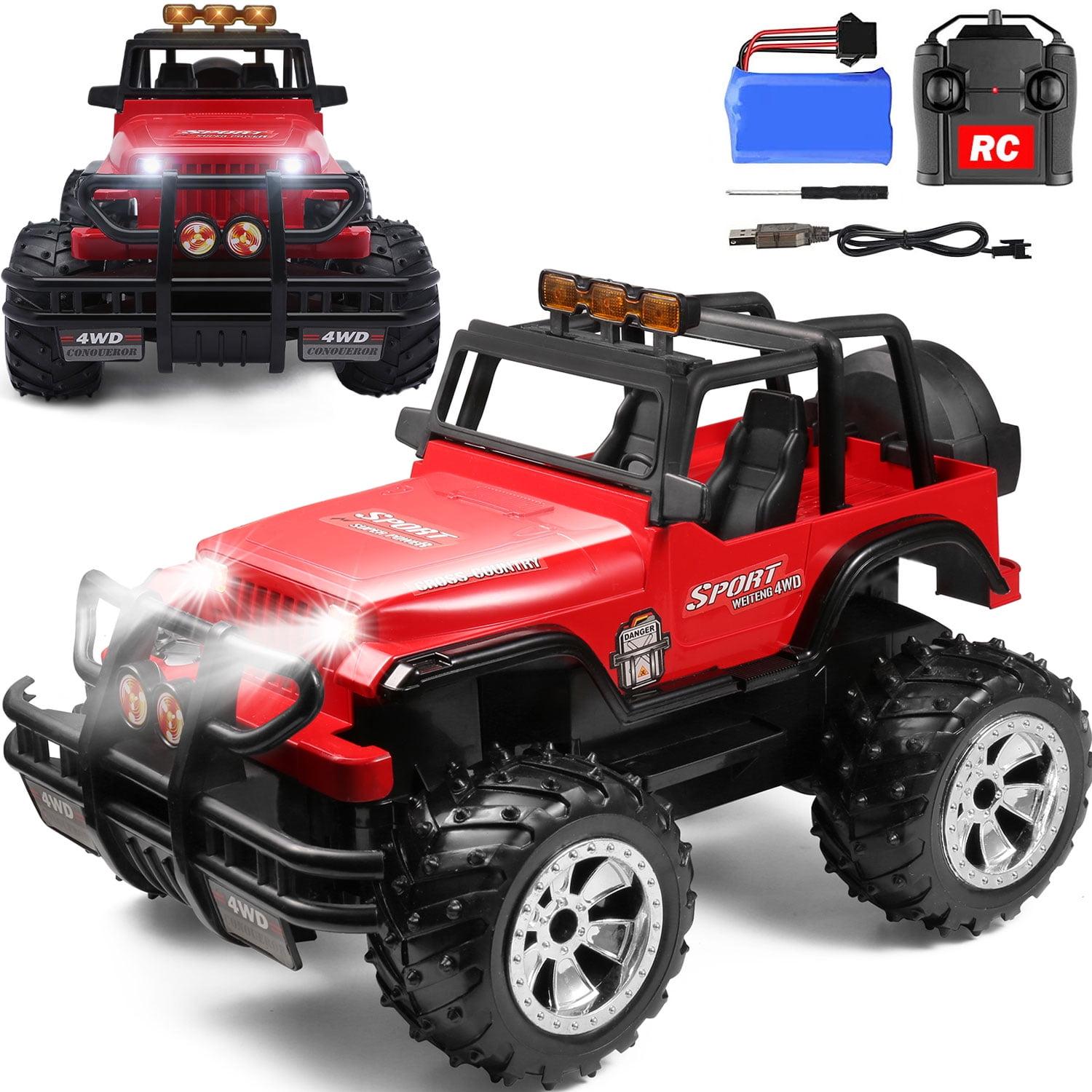 Remote Control Jeep 4X4: Realistic designs and durable materials make this 4x4 the ultimate remote control jeep.