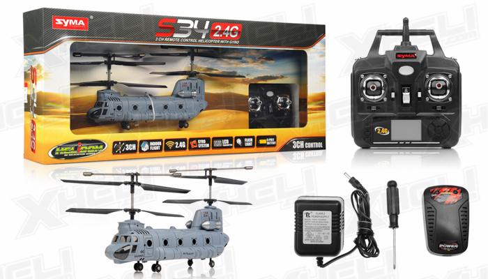 Syma S34 Chinook Helicopter: Impressive battery life of S34 Chinook helicopter.