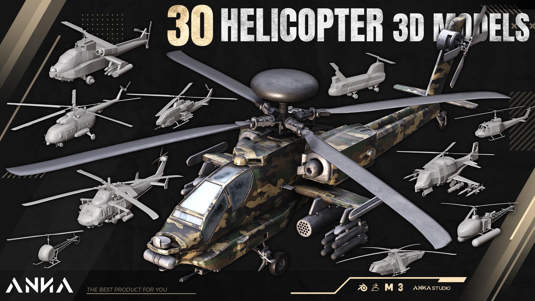 3D Helicopter: Unique Features of 3D Helicopters