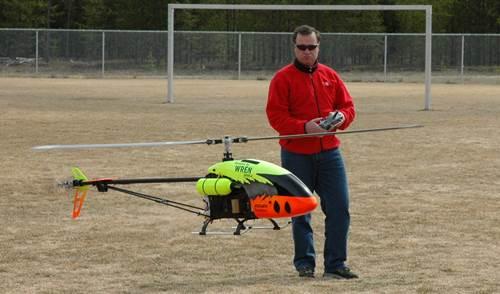 A Big Rc Helicopter: Challenges of flying a big RC helicopter.