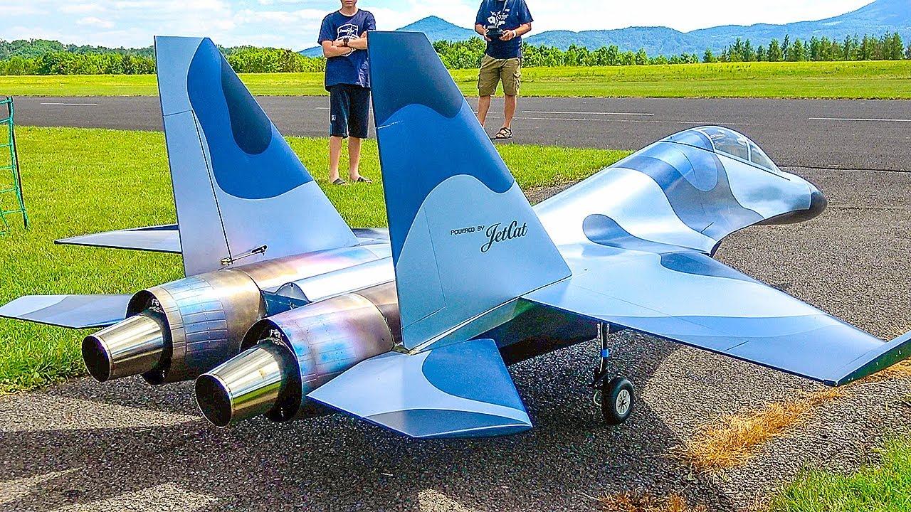 Jet Turbine Rc Plane: Operating a jet turbine RC plane with skill and expertise.