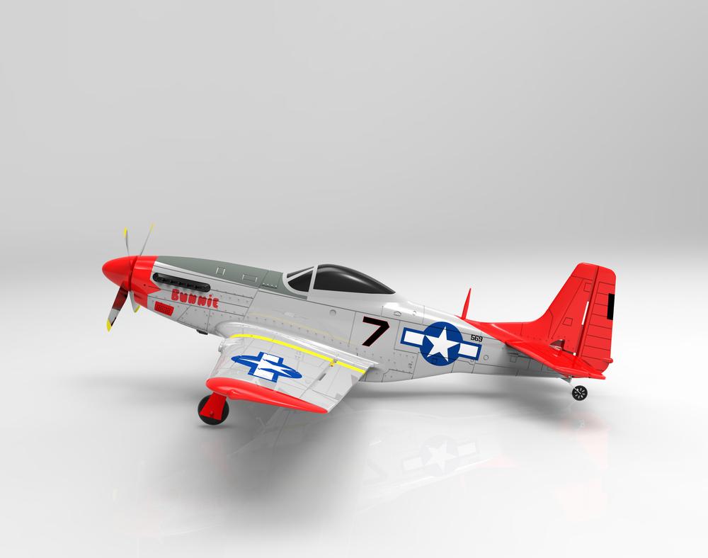 P51 Mustang Rc Plane Rtf: Ready to Fly: The P51 Mustang RC Plane RTF with Powerful Components and Smooth Controls