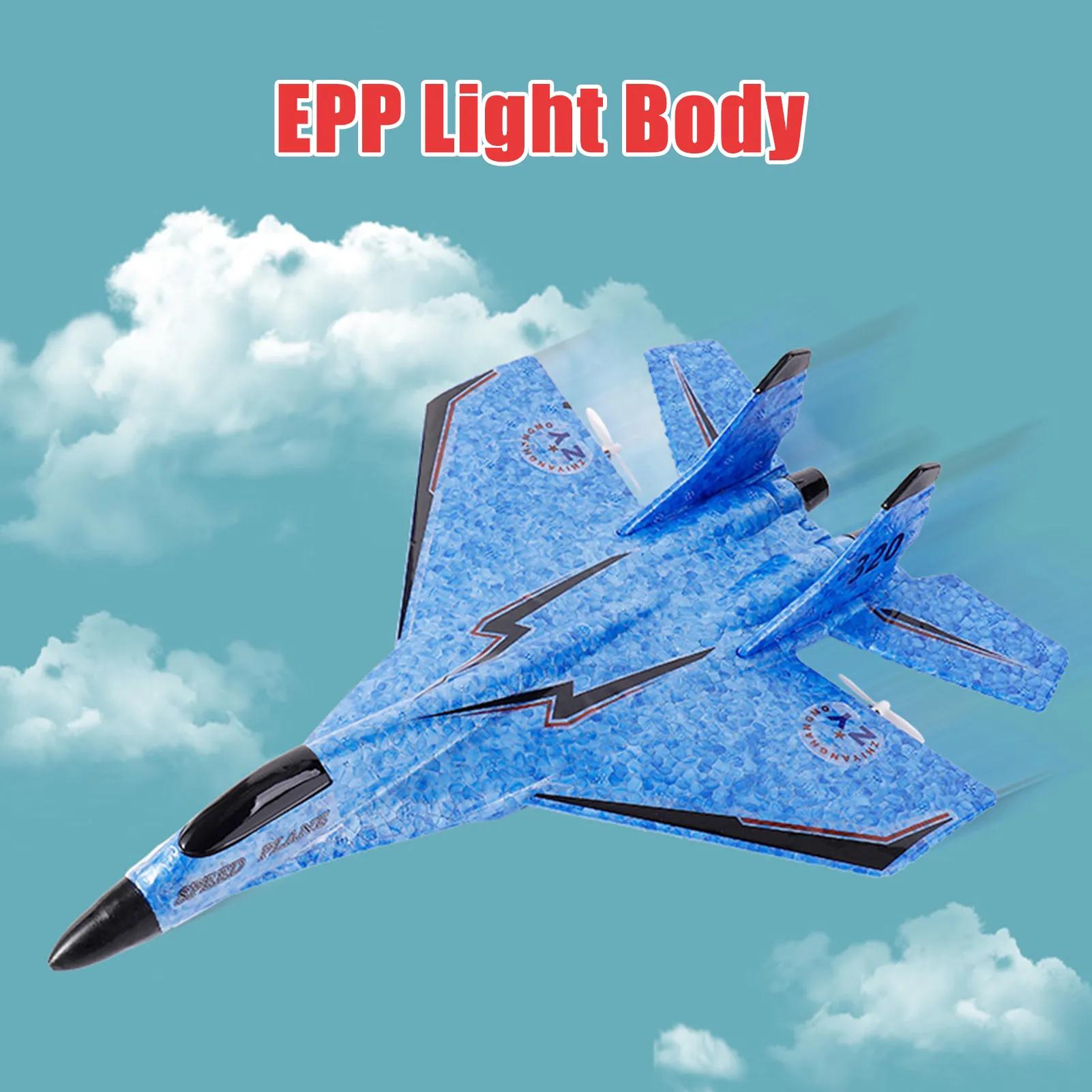 Rc Airplane With Light Model Aircrafts Epp Foam Fighter Rechargeable: Convenient Rechargeable Battery for an Uninterrupted Flying Experience