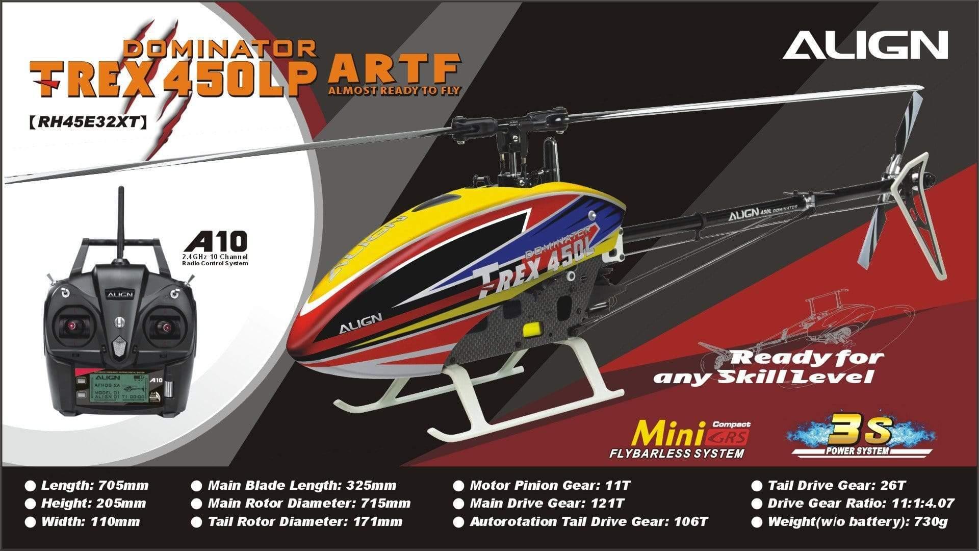 Rc Helicopter Align Trex 450: Powerful and Precise: The Align T-Rex 450 Helicopter
