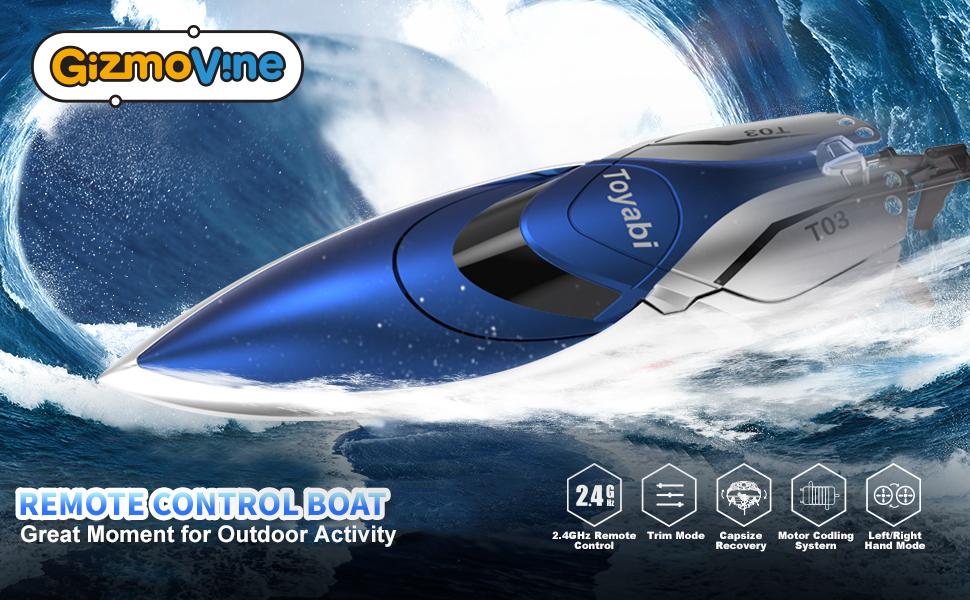 Gizmovine Rc Boat T03:  Gizmovine T03 RC Boat: The Ultimate Choice for Reliable and Durable Fun 