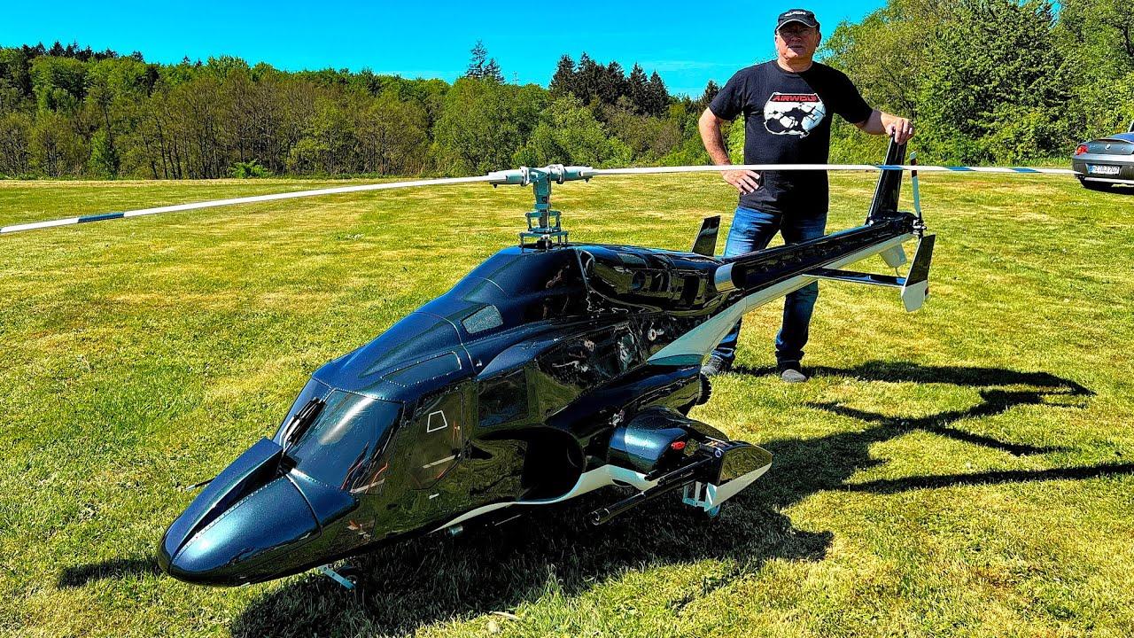 thumbnail image 2 of A61 RC Helicopter For Adults, 1/52 Scale Single-Rotor 4 Channel 2 of 10