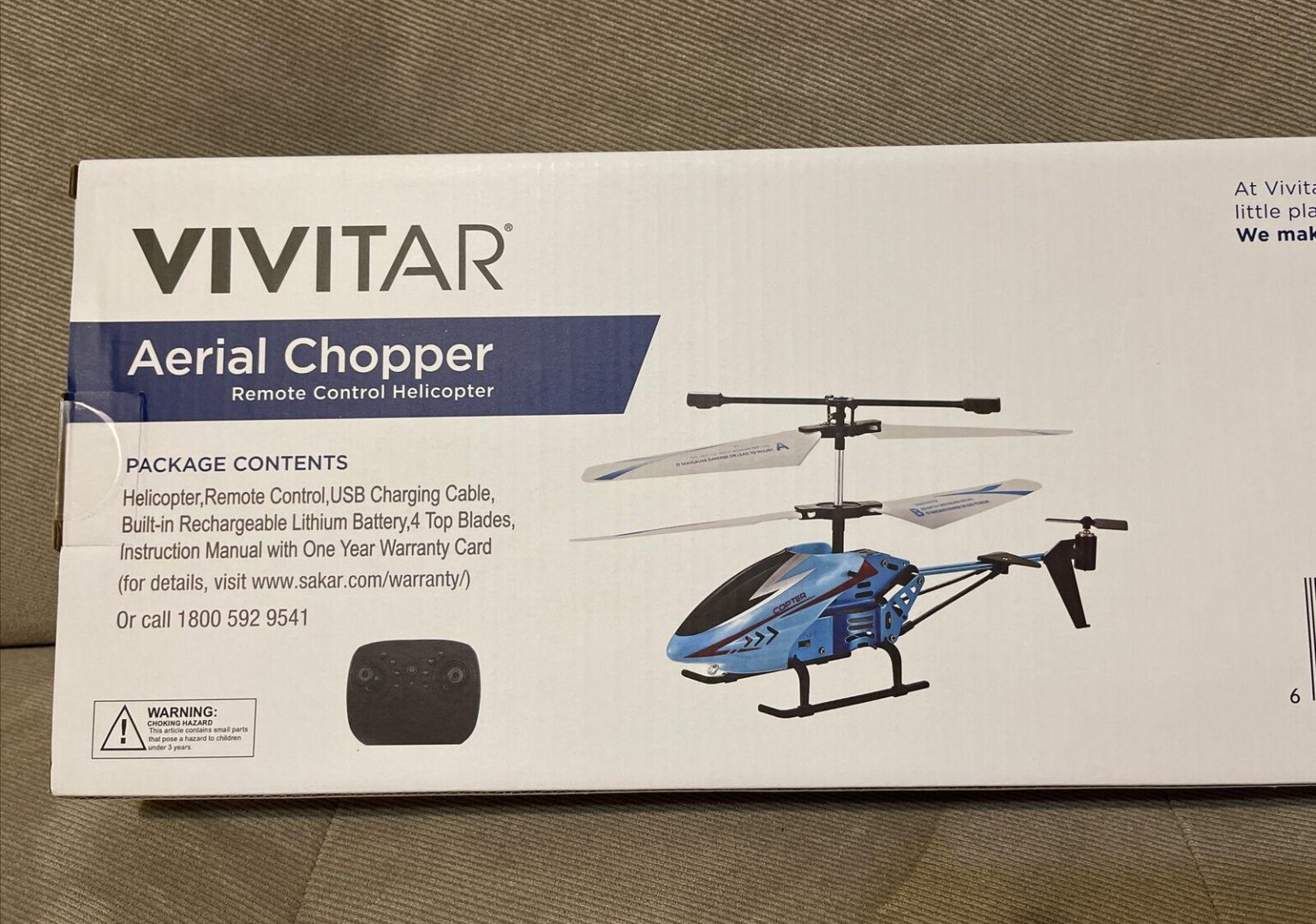Vivitar Air Rover Jumbo RC Helicopter A Beginner