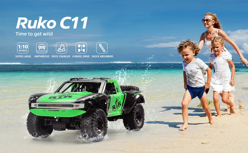 Ruko C11 Amphibious Rc Cars: Perfect for adventure-seekers: The rugged and durable Ruko C11 amphibious RC car.