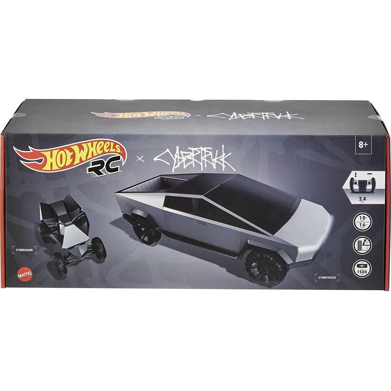 Hot Wheels Rc 1/10 Tesla Cybertruck Radio Controlled Truck: Highly Maneuverable and Fast: The Hot Wheels RC Tesla Cybertruck
