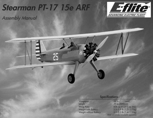 E Flite Pt 17 Stearman 15E:  PT-17 Stearman: Pros and Cons