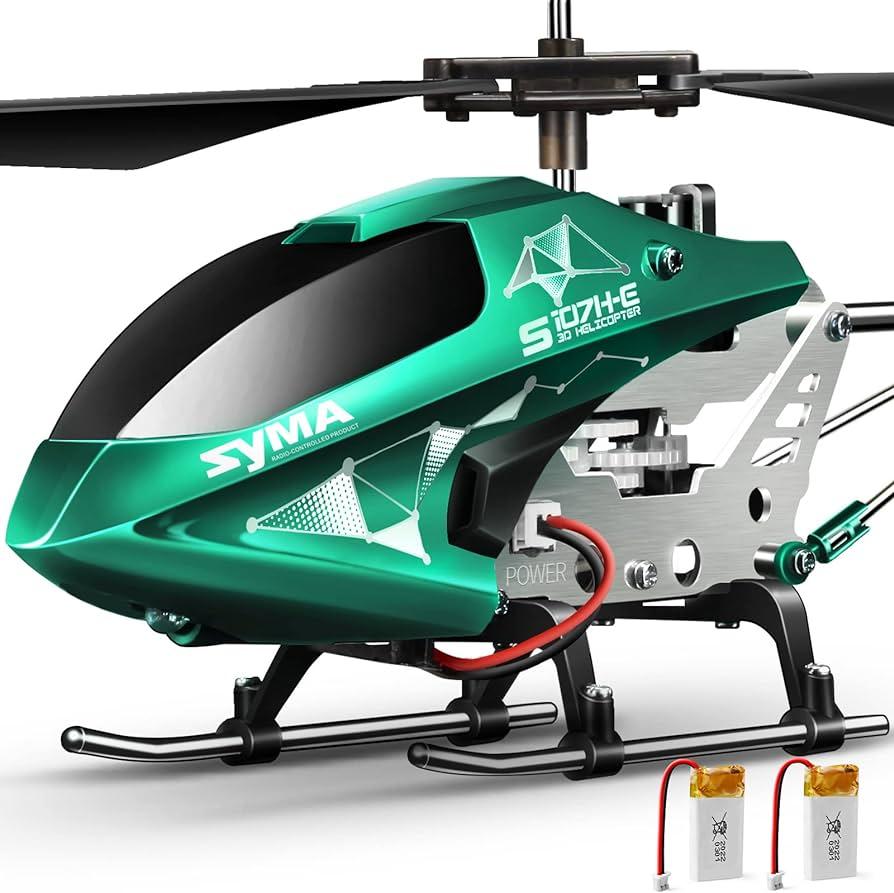 Syma Helicopter S107H: Easy-to-fly mini helicopter with built-in gyro stabilization and quick charging for smooth and stable flights.