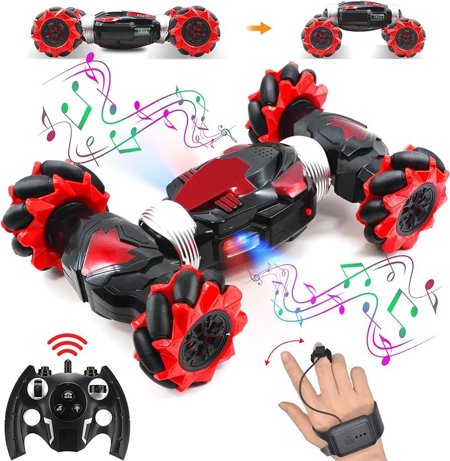 Mobile Gesture Sensing Mini Stunt Car: Revolutionary toy car controlled by hand gestures
