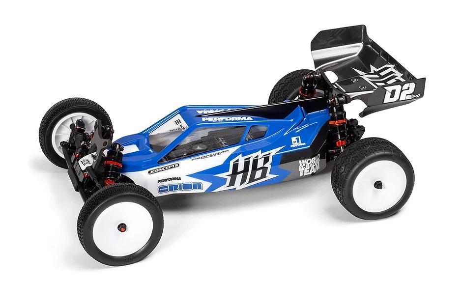 Hb Racing D2 Evo:  Customize your HB Racing D2 EVO with optional parts and accessories for enhanced performance.