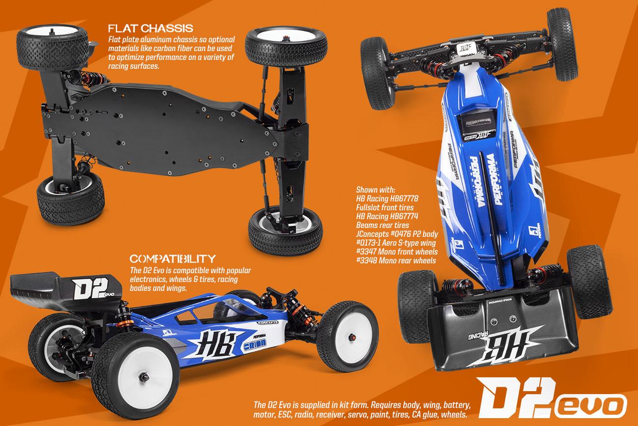 Hb Racing D2 Evo:  Impressive Suspension System