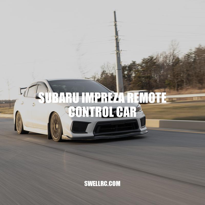 Subaru Impreza RC Car: Durable Design with Impressive Performance