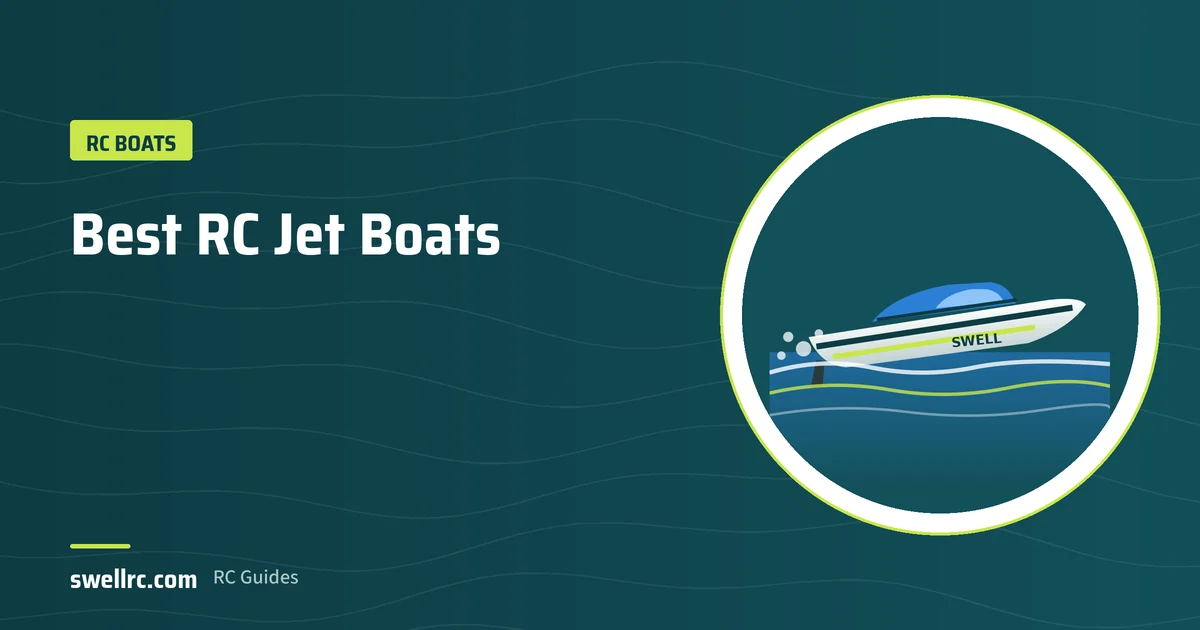 Illustration: RC jet boat in shallow water – SwellRC RC Boats guide