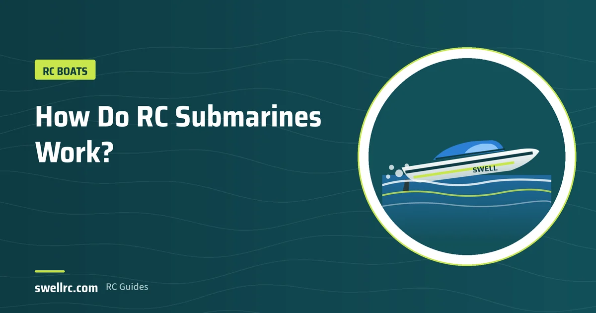 Illustration: RC submarine diving – SwellRC RC Boats guide
