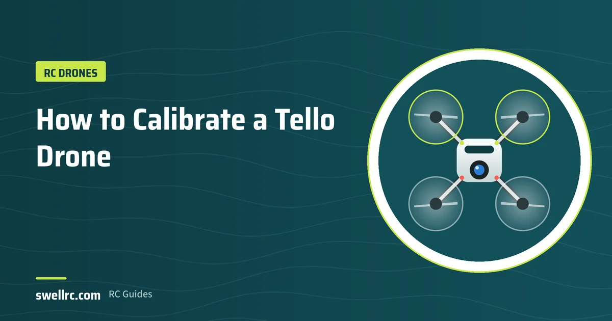 Illustration: Calibrating a Tello drone in the app – SwellRC RC Drones guide