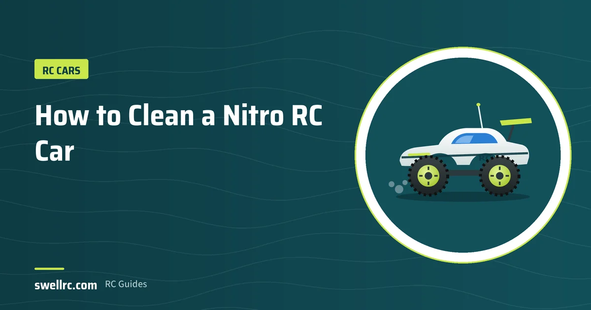 Illustration: Cleaning a nitro RC car engine – SwellRC RC Cars guide