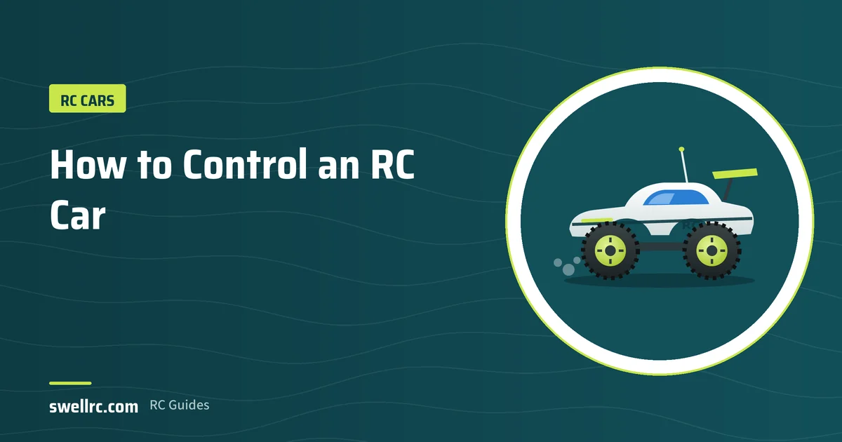 Illustration: Driving an RC car with a transmitter – SwellRC RC Cars guide