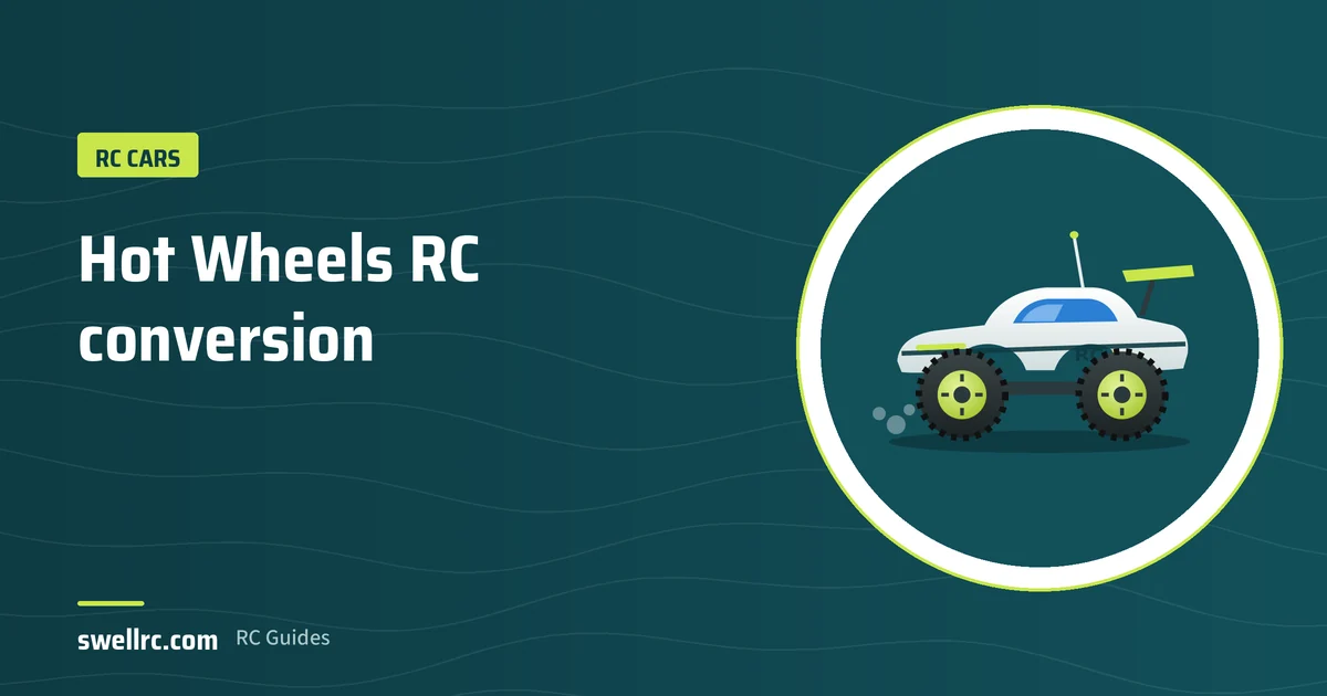 Illustration: Hot Wheels car converted to RC – SwellRC RC Cars guide