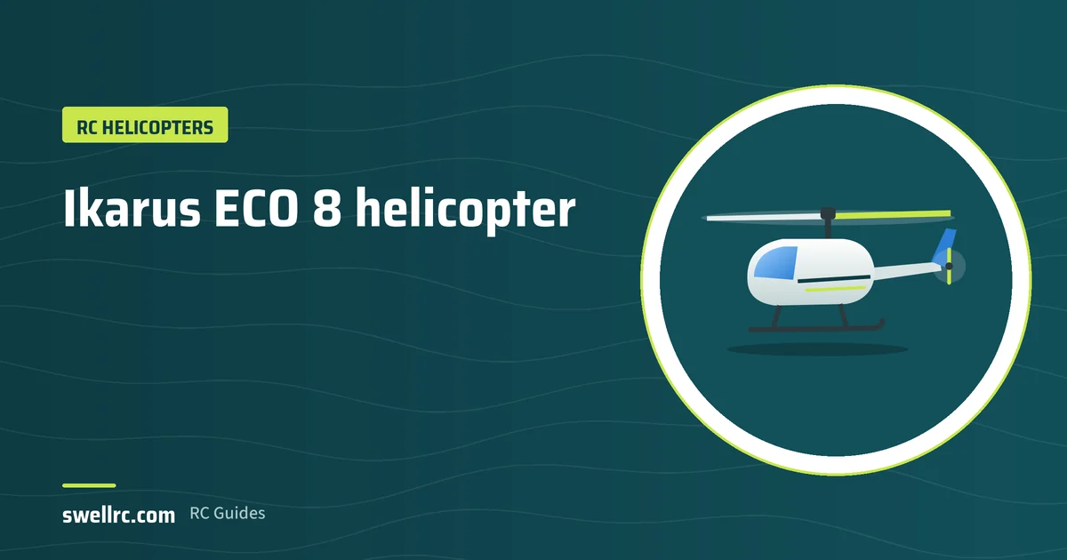 Illustration: Ikarus ECO 8 helicopter – SwellRC RC Helicopters guide