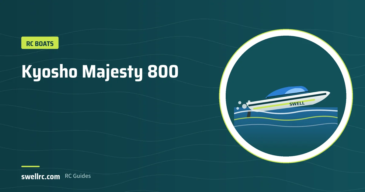 Illustration: Kyosho Majesty 800 RC cabin cruiser – SwellRC RC Boats guide