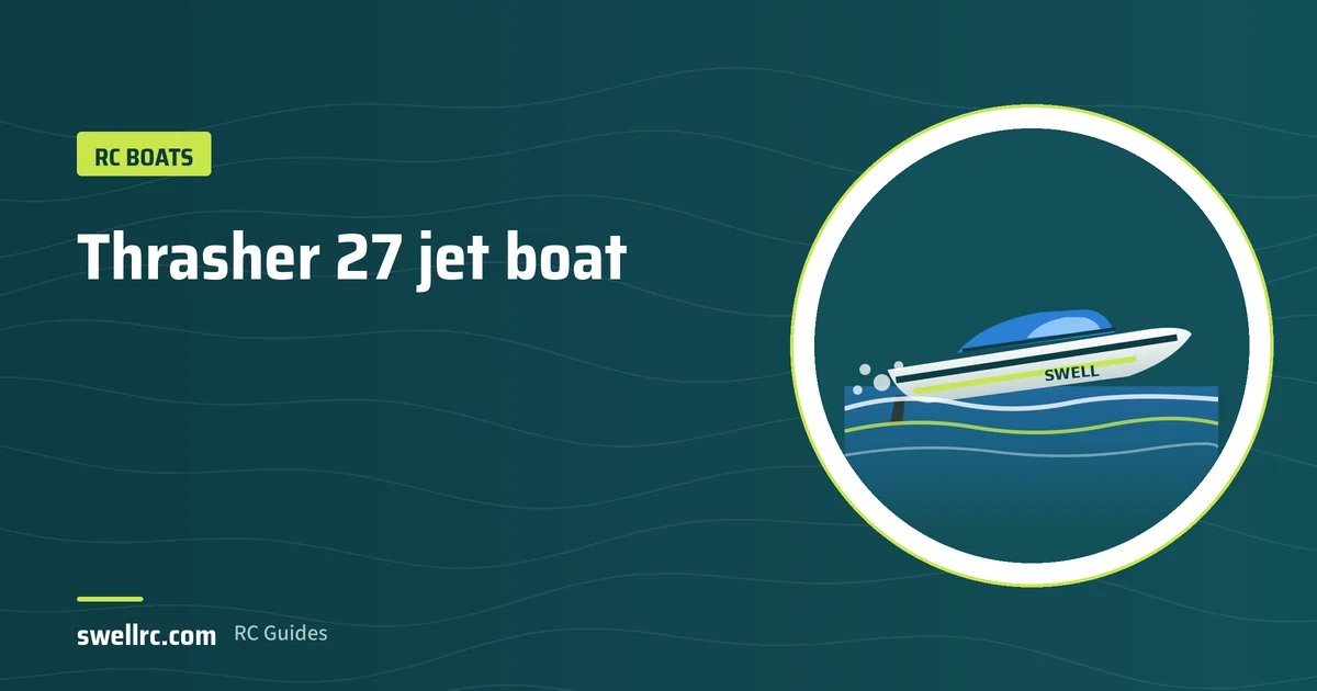 Illustration: Thrasher 27 RC jet boat – SwellRC RC Boats guide